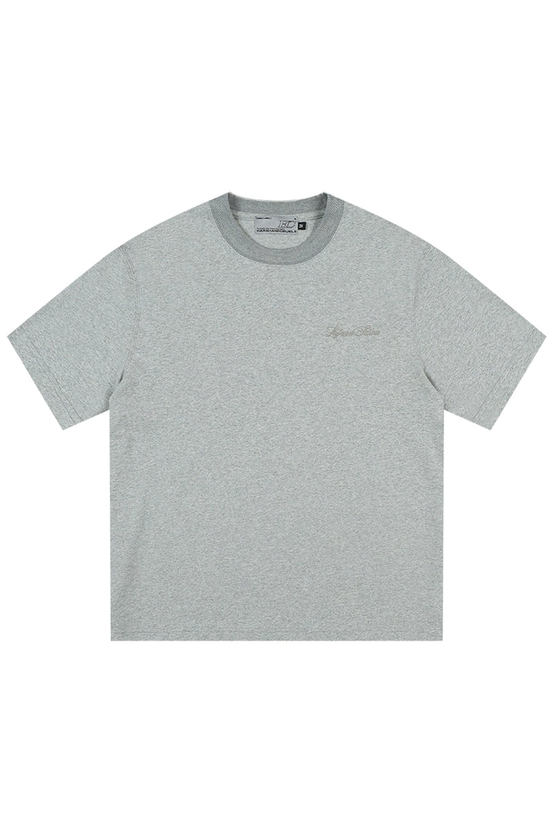 Ribbed Texture Base T-Shirt