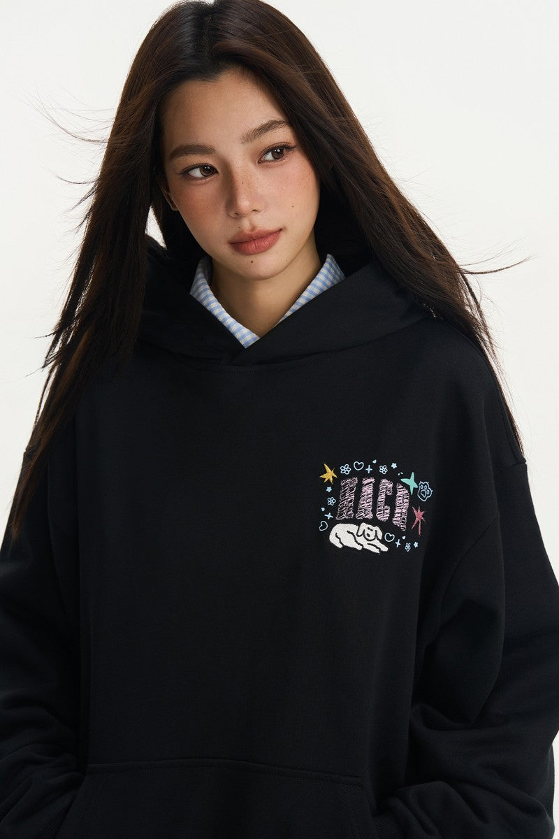 Hand Drawn Logo Graphic Hoodie