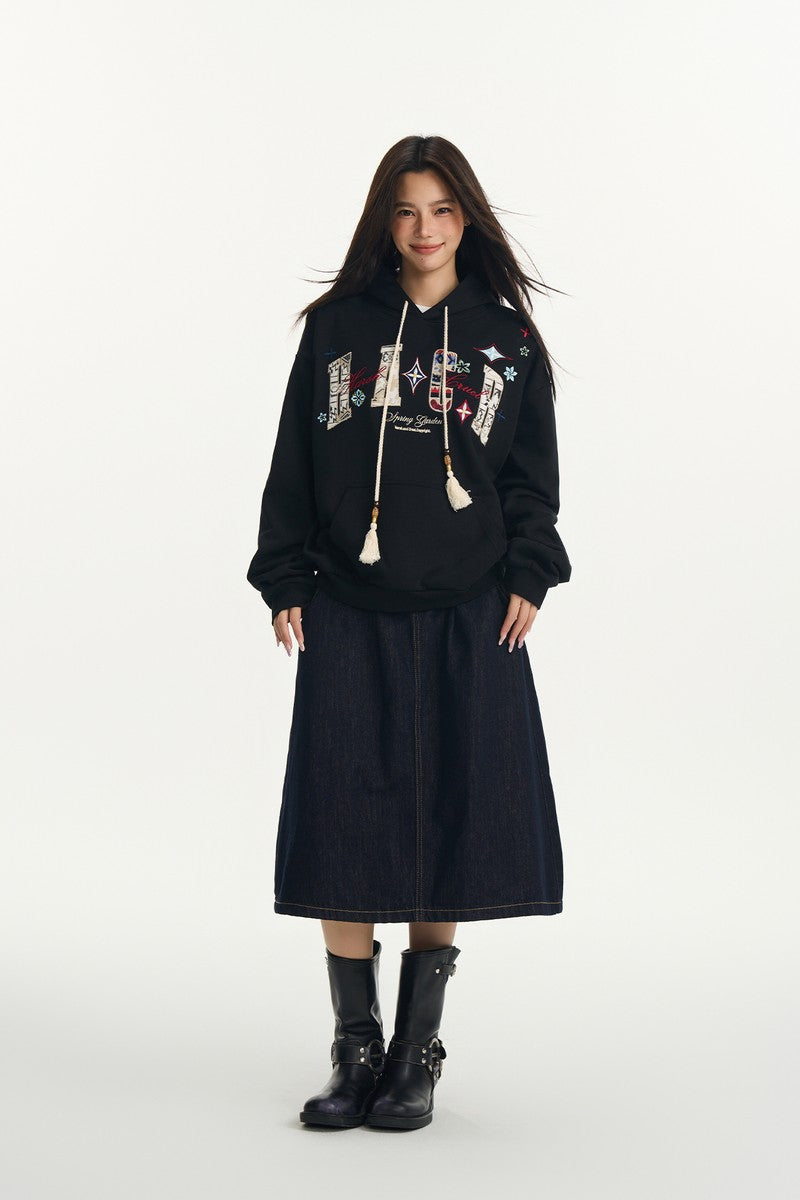 Floral Patchwork Hoodie