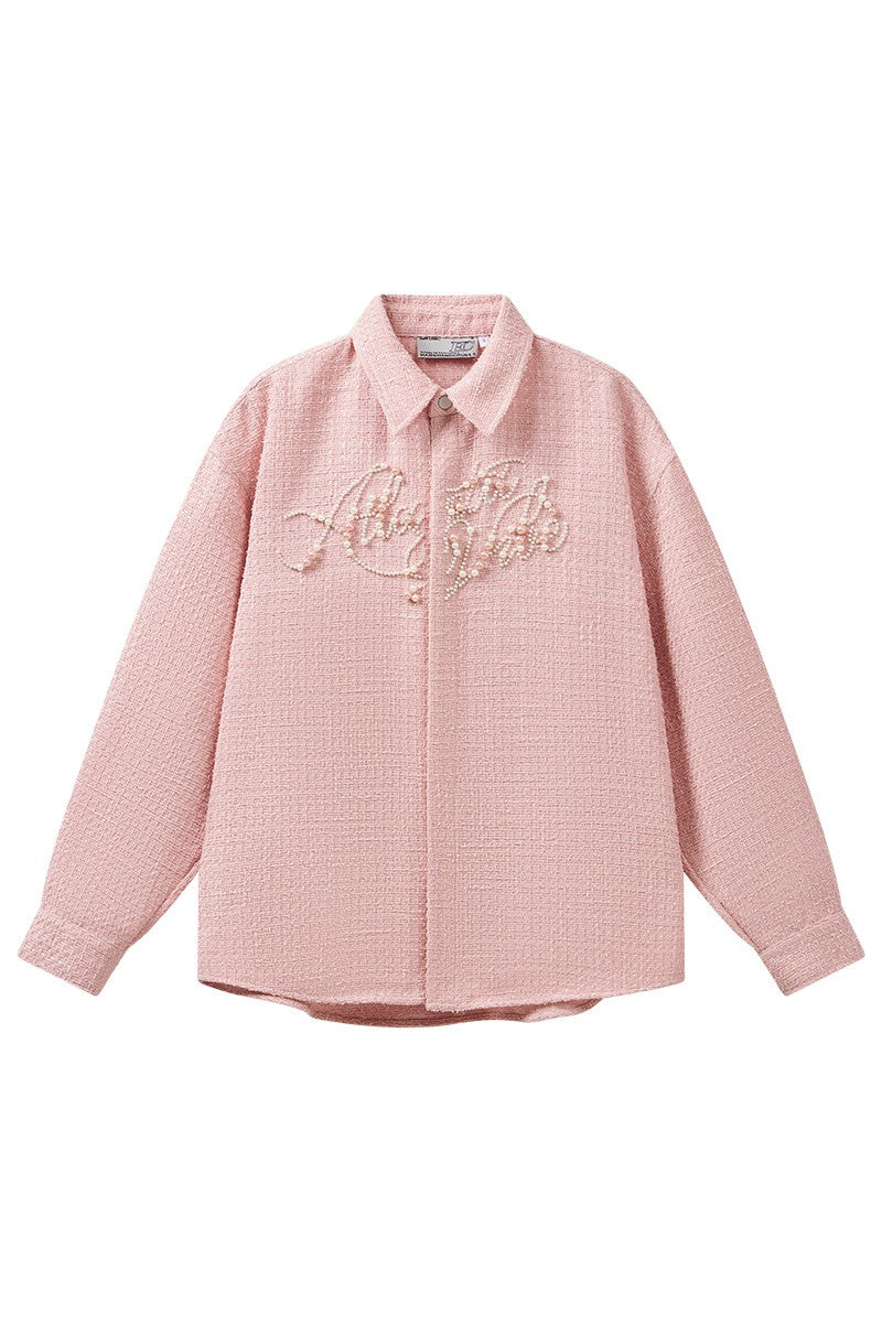 Beaded Embroidered Shirt Jacket