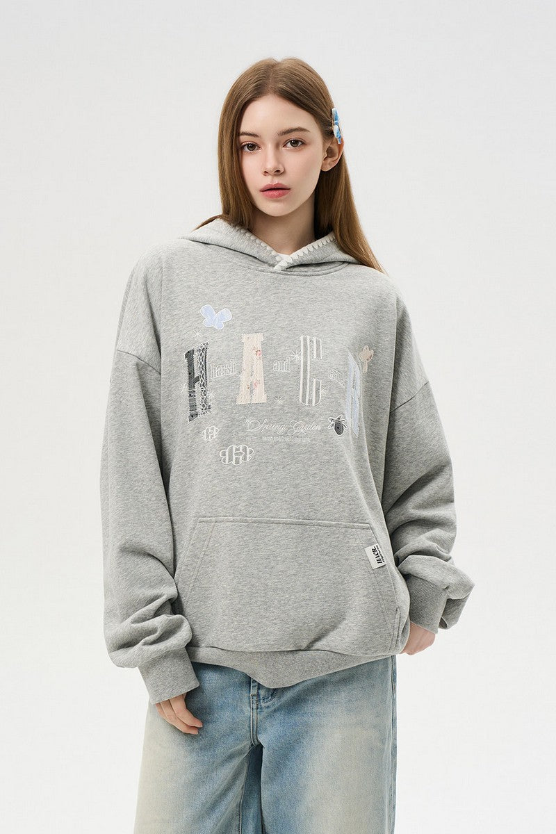 Lace Flower Shell Hoodie