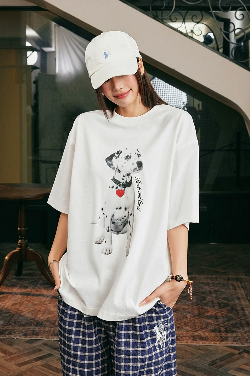 Dalmation Print Relaxed T-Shirt