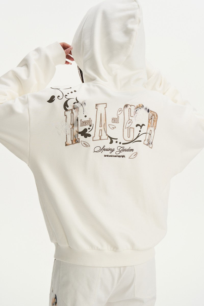 Burnt Lace Embroidered Hoodie