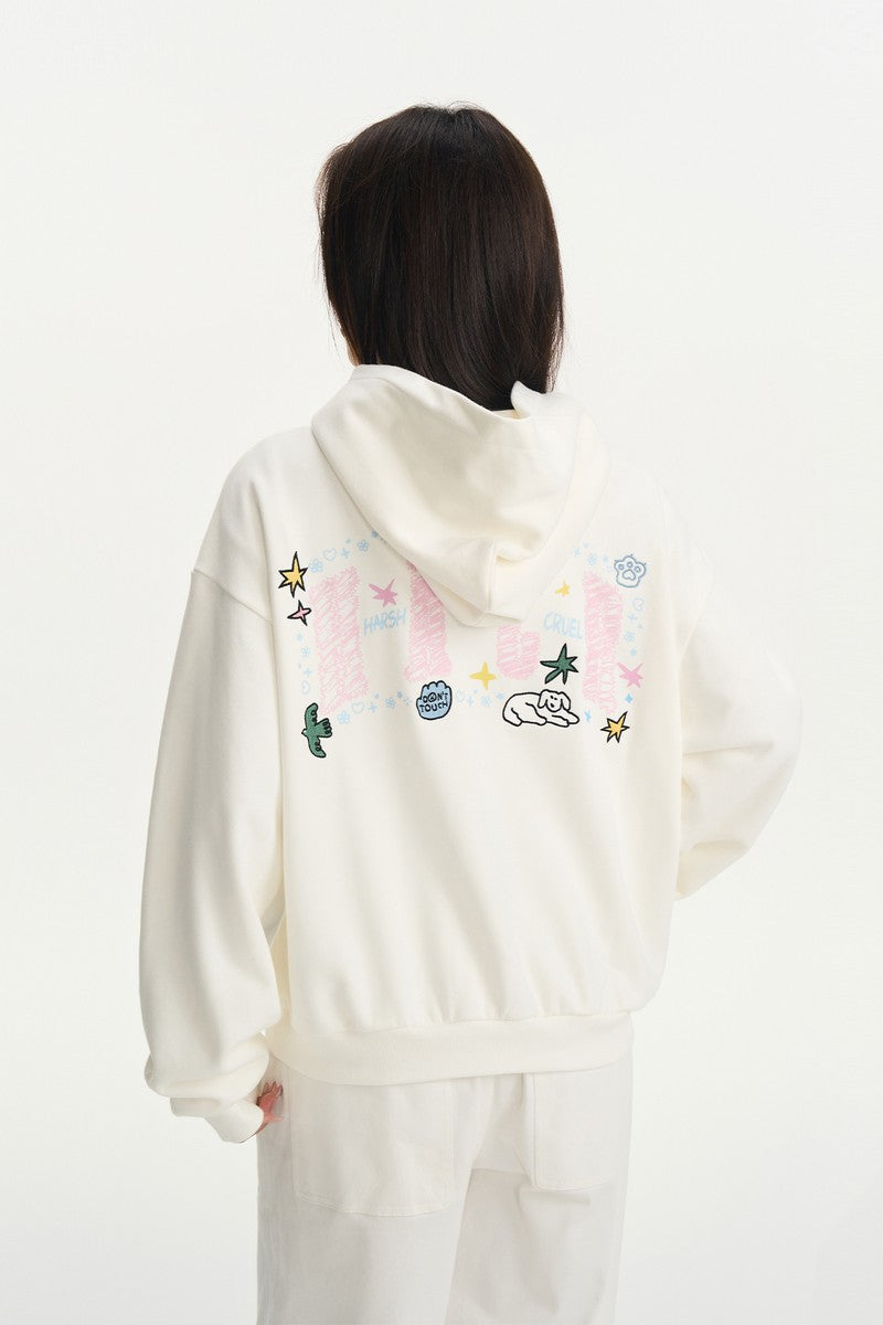 Hand Drawn Logo Graphic Hoodie