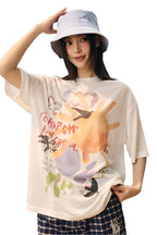 Watercolor Graffiti Mesh T-Shirt