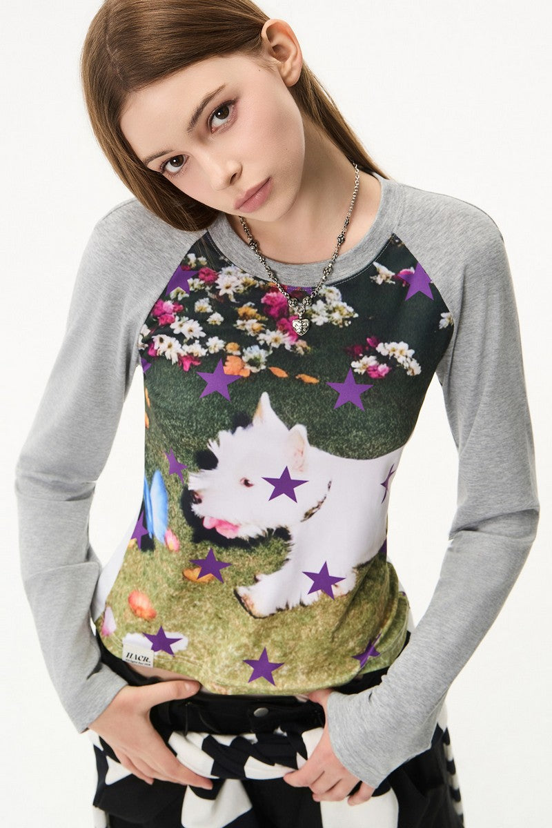 Star Print Millennium Long Sleeve