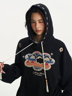 Floral Patchwork Hoodie