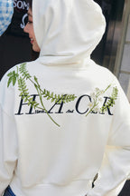 Green Wreath Cropped Hoodie