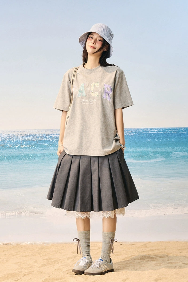 Floral Relaxed Embroidered T-Shirt