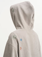 Suede Patchwork Hoodie