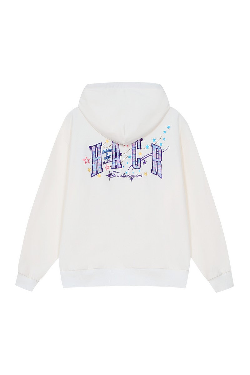 Unicorn Patch Embroidered Hoodie