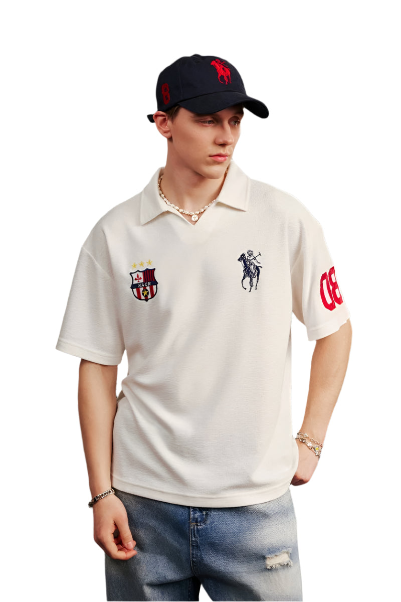 Jersey Soft Terry Embroidered Polo Shirt