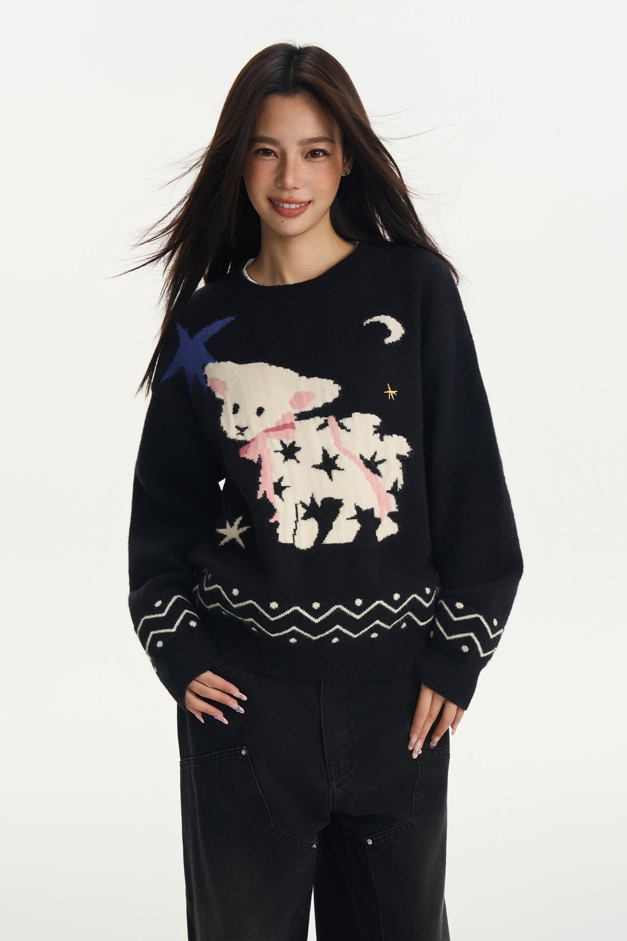 Star Sheep Crewneck Sweater