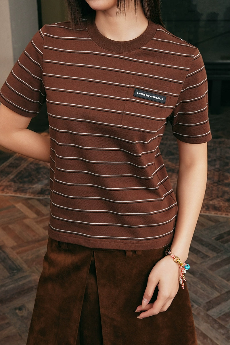 Retro Striped Slim Fit T-Shirt