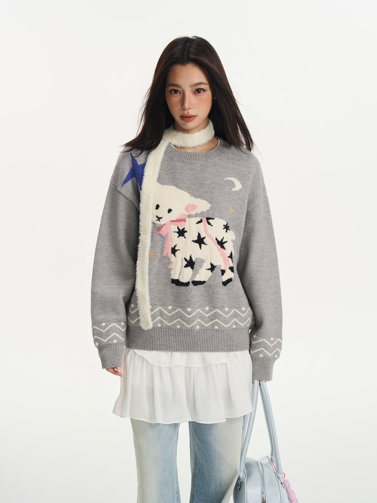 Star Sheep Crewneck Sweater