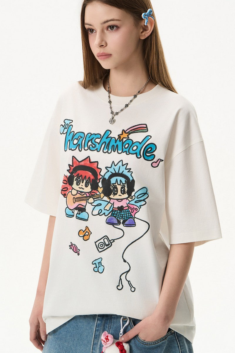 Y2K Graffiti Girl Tee