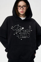 Glitter Star Dog Hoodie