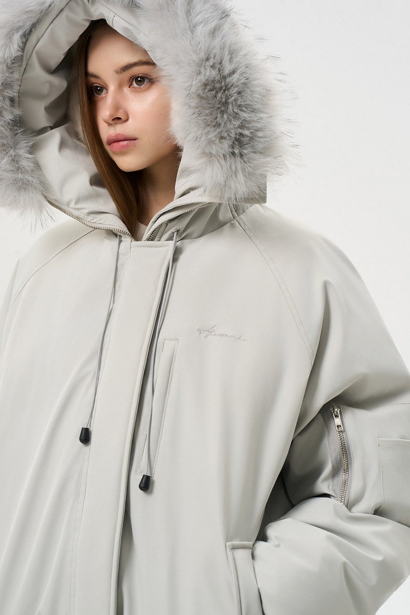 Detachable Fur Parka Jacket
