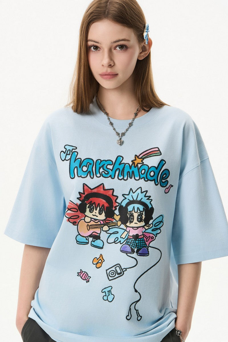 Y2K Graffiti Girl Tee