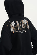 Burnt Lace Embroidered Hoodie