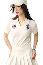 Textured Towel Fabric Polo Shirt