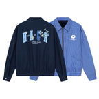 Reversible Embroidered Collar Jacket