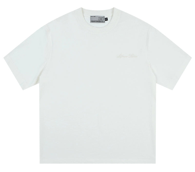 Ribbed Texture Base T-Shirt