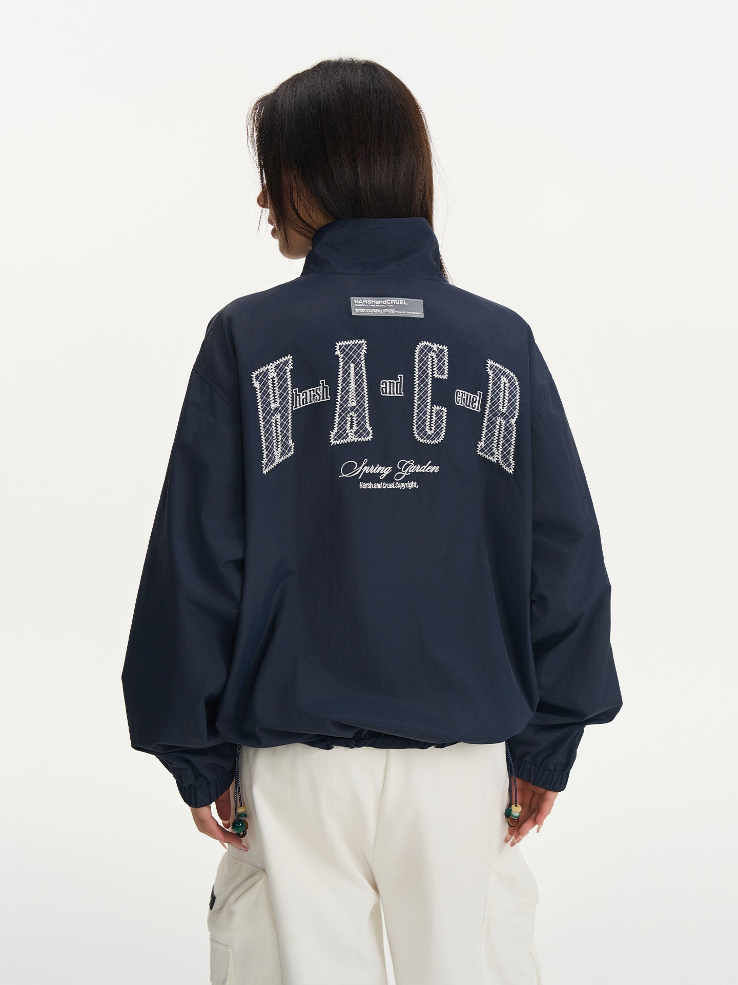 Reversible Plaid Beaded Jacket