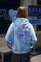 Plush Dog Embroidered Hoodie