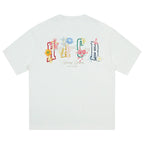 Handrawn Crayon Flower Loose Tee