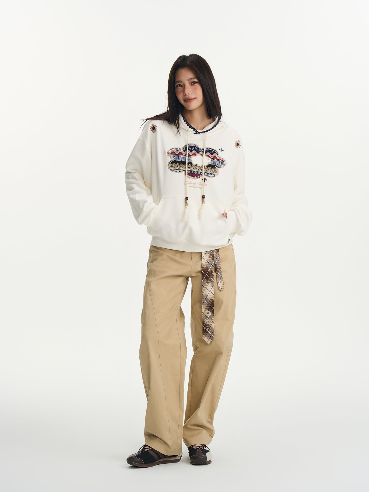 Floral Patchwork Hoodie