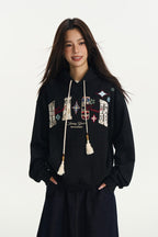 Floral Patchwork Hoodie