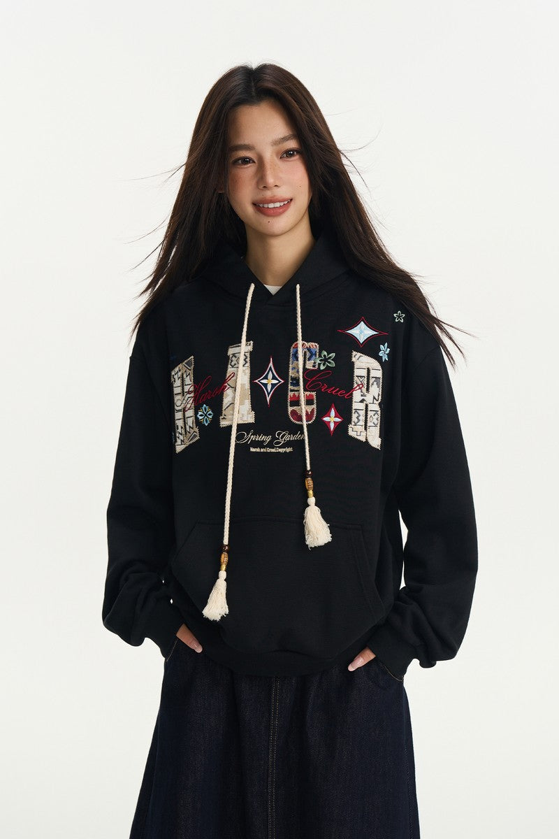 Floral Patchwork Hoodie