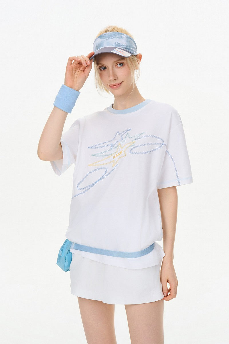 Antibacterial Embroidered Quickdry Tee