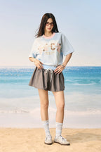 Dog Paw Patchwork T-Shirt