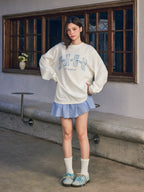 Yarn Logo Embroidered L/S Tee