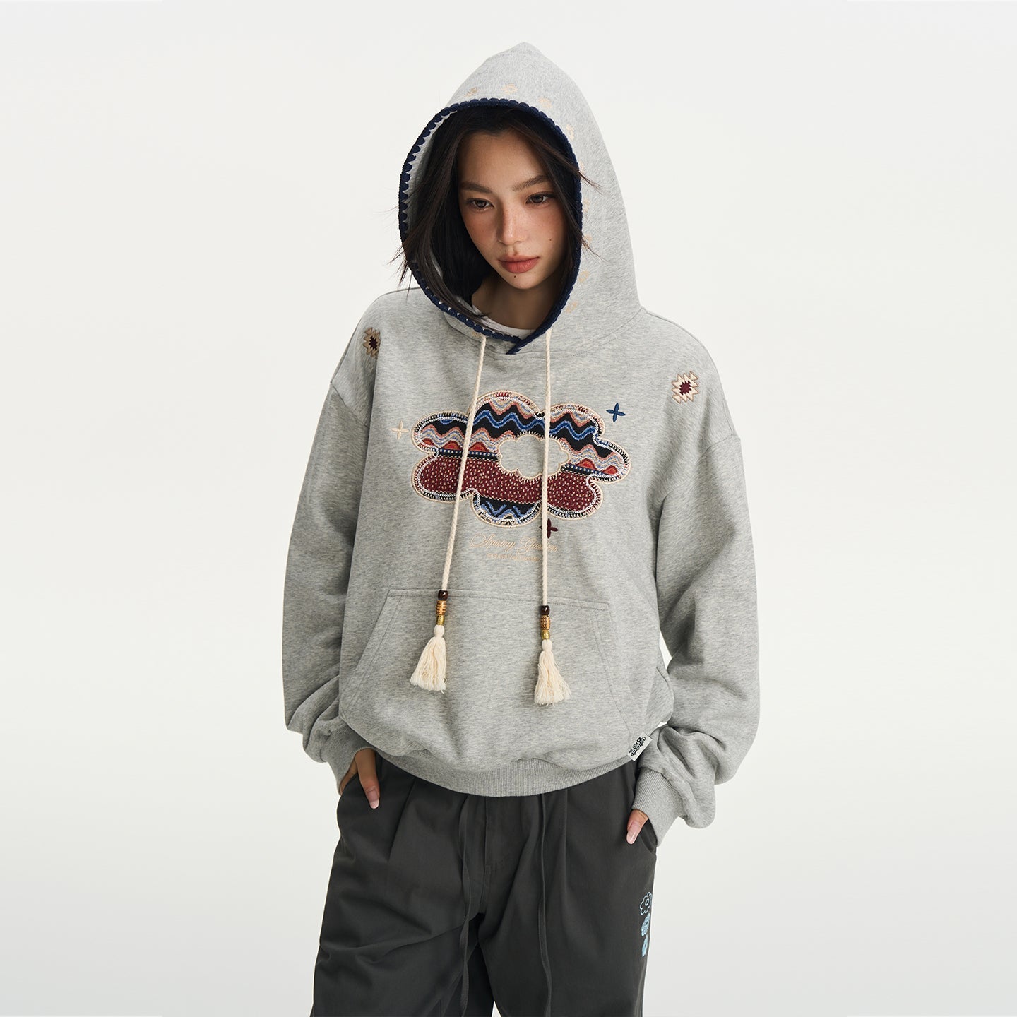 Floral Patchwork Hoodie