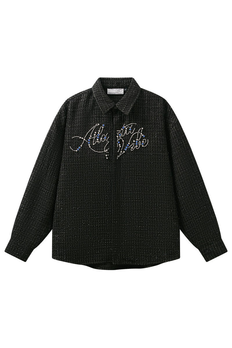 Beaded Embroidered Shirt Jacket