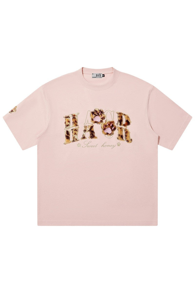 Leopard Patch Cat Paw Tee