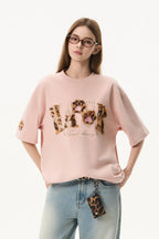 Leopard Patch Cat Paw Tee