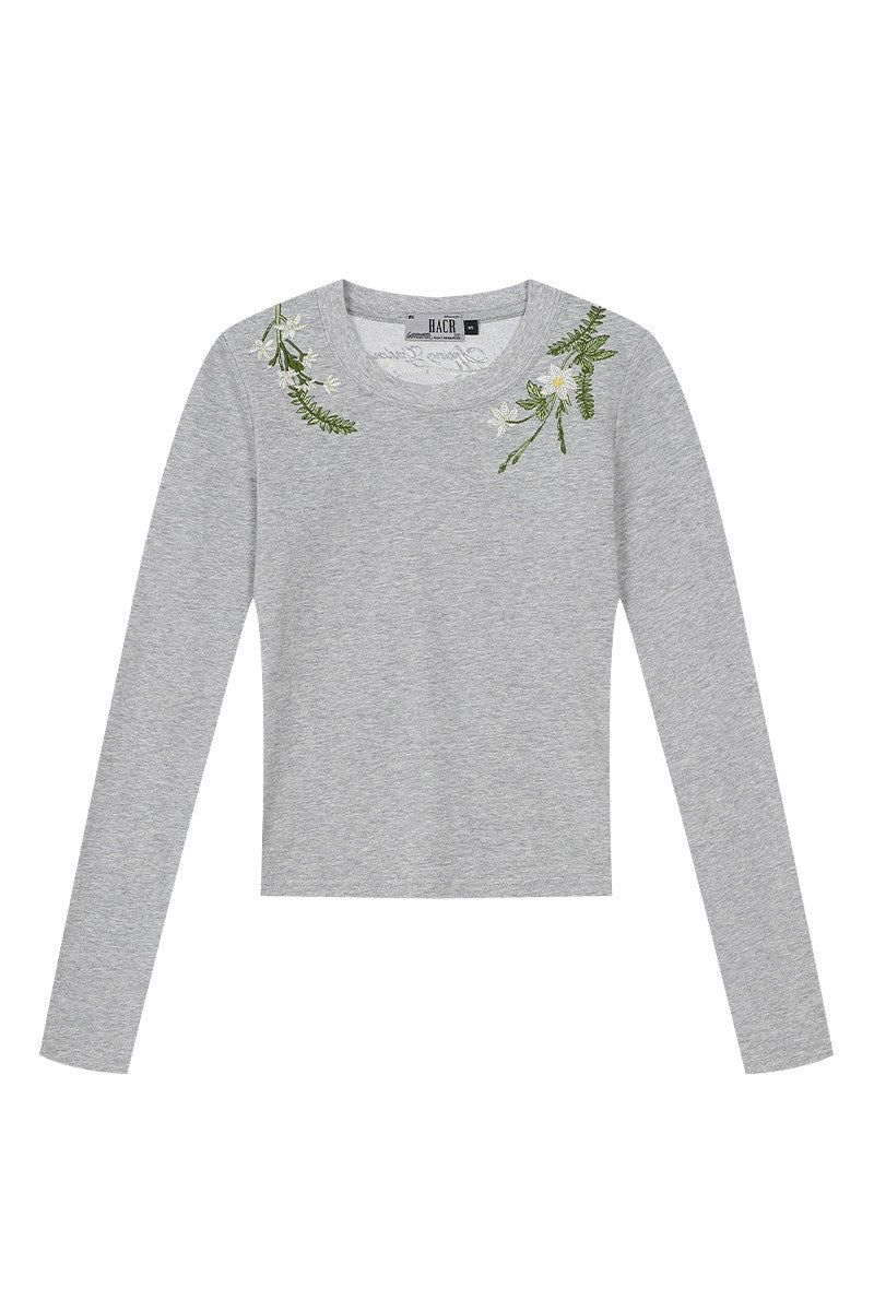 Green Wreath Slim Fit Tee