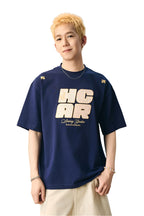 Woven Patchwork Retro T-Shirt