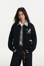 Butterfly Patchwork Collar Jacket