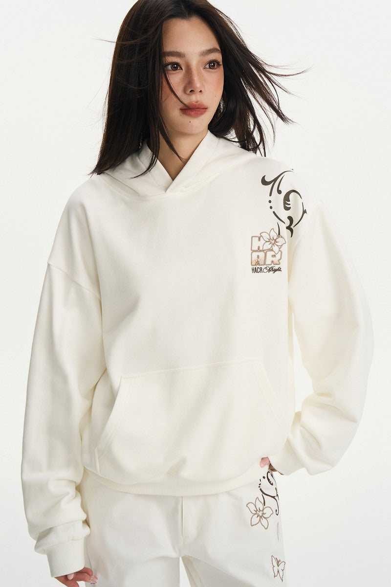 Burnt Lace Embroidered Hoodie