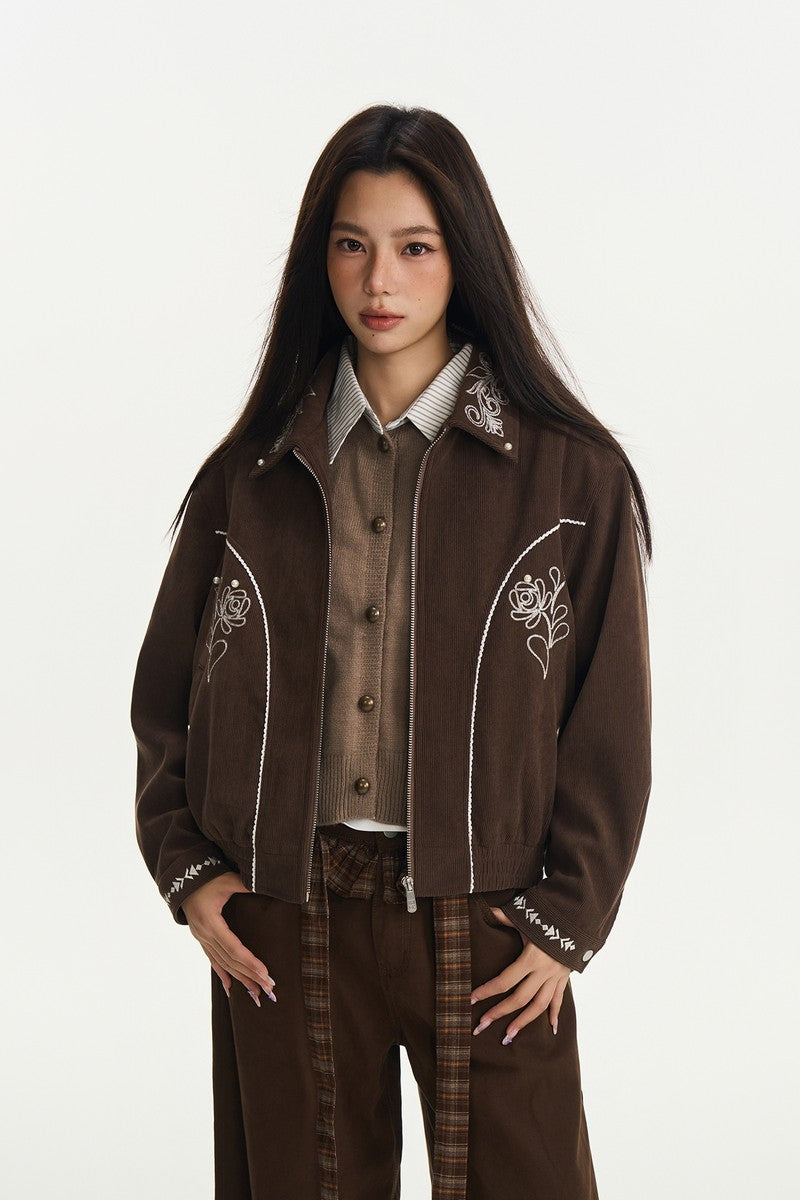 Rose Beaded Patchwork Jacket