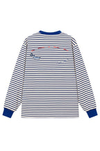 Nautical Stripe Embroidered Tee