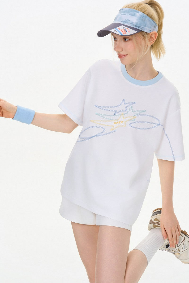 Antibacterial Embroidered Quickdry Tee