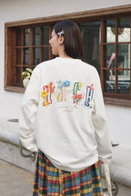 Yarn Flower Embroidery Tee