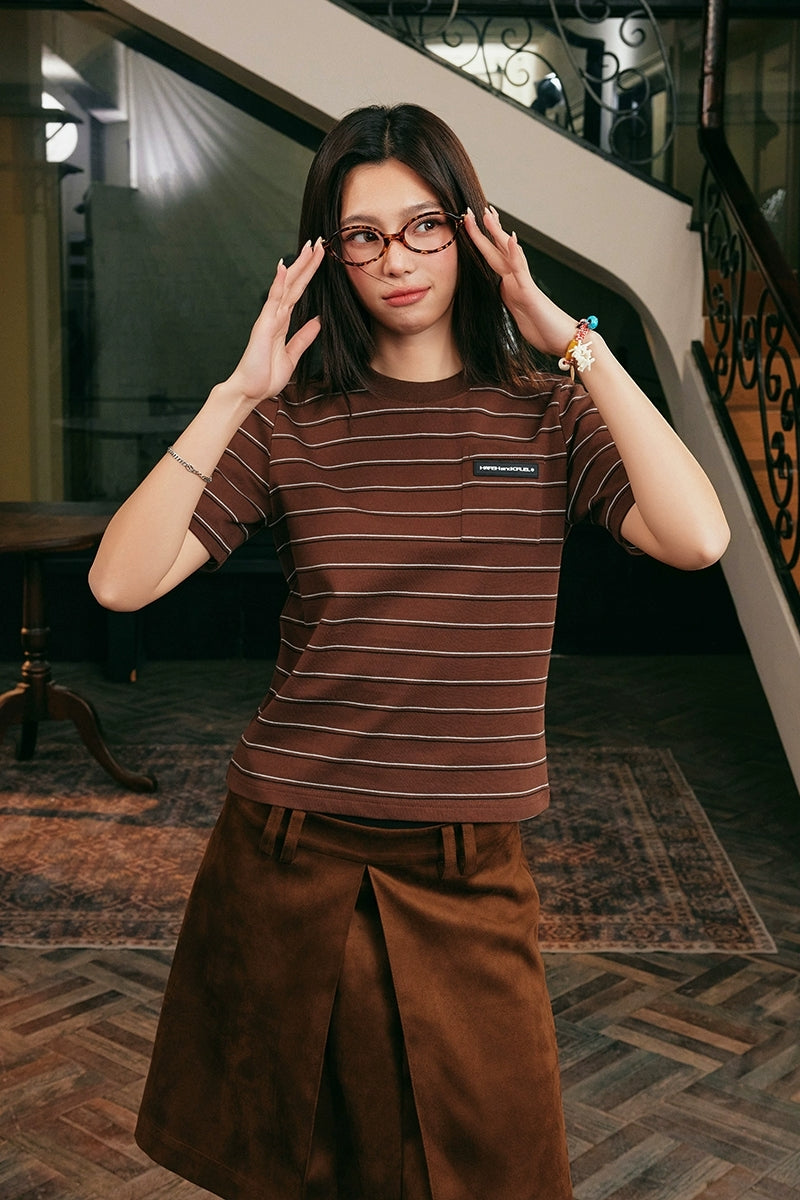 Retro Striped Slim Fit T-Shirt