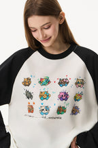 Graffiti Kitten Raglan Tee